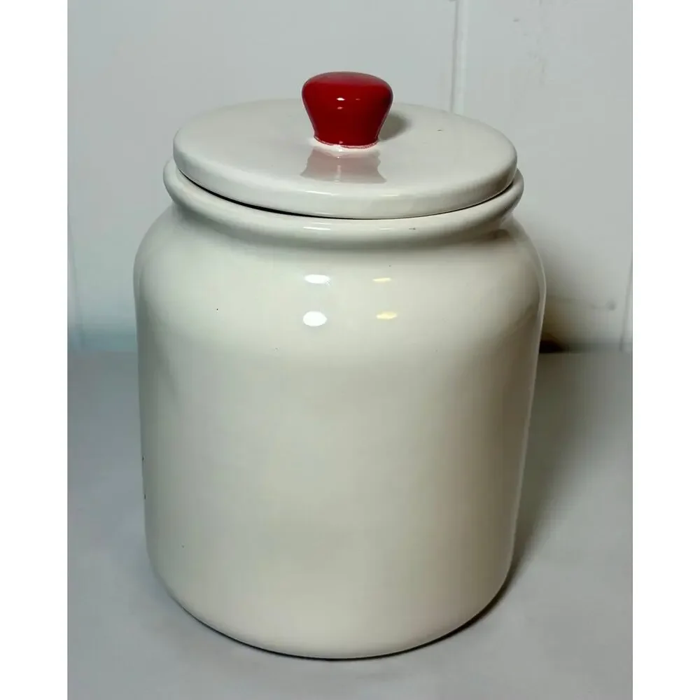 Rae Dunn Disney Queen of Hearts Large Canister w/Lid Artisan Collection Magenta